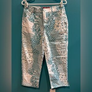 Vintage Cottagecore Floral Patterned Pants Gloria Vanderbilt